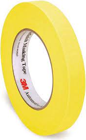 3M Automotive Refinish Yellow Masking Tape - 18mm
